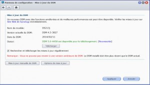 mise à jour du dsm 5.0 synology