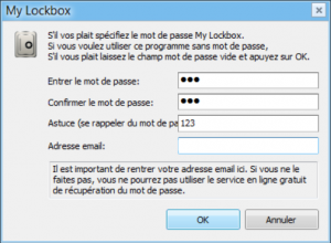 mot de passe protéger dossier windows