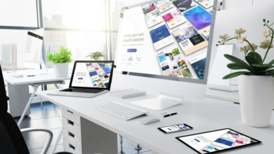 Office Responsive Devices Website Builder