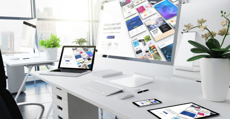 Office Responsive Devices Website Builder